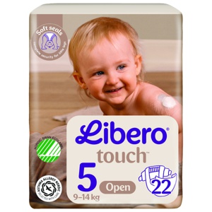 Libero Touch 5 åpne bleier 10-14kg 22 stk produktbilde