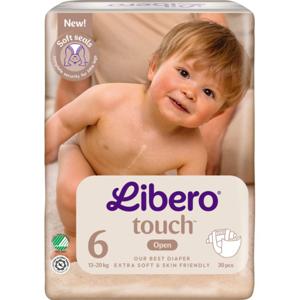 Libero Touch 6 Öppen Blöja 13-20 kg 30 st produkt bild