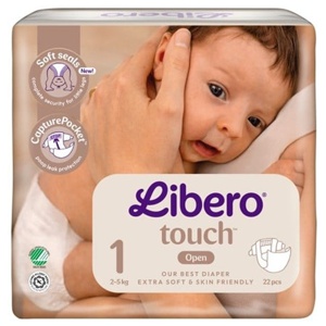 Libero Touch str. 1 2-5 kg 22 stk. produktbillede