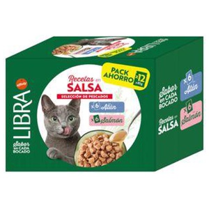Libra Cat Fischauswahl in Sauce Lachs & Thunfisch Produktbild