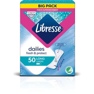 Libresse Dailies Fresh & Protect Long 50 st produkt bild