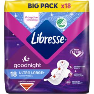 Libresse Goodnight Ultra Large bindor 18 st produkt bild