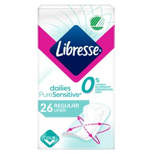 Libresse Trusseindlæg Normal PureSensitive 26 stk produktbillede