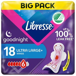 Libresse Ultra Night Extra Wide 18 stk produktbillede