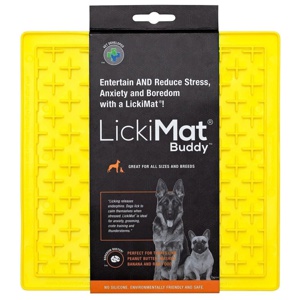 LickiMat Buddy Classic Slickmatta Gul 20 cm produkt bild