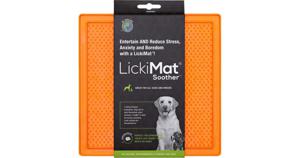 Lickimat Hundskål Soother Orange 20x20 cm produkt bild