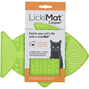 Lickimat Kattskål Casper grön 22x16 cm produkt bild