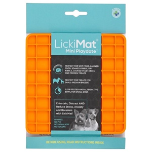 LickiMat Playdate Slickmatta Mini Orange produkt bild