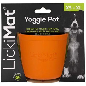 LickiMat Yoggie Pot orange Produktbild