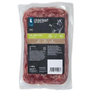 LIEBESGUT Hundefutter Barf-Menü Ziege mit Gemüse 14x400 g Produktbild