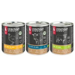 LIEBESGUT Hundefutter Friss-dich-satt Paket Adult 18 x 800 g Produktbild