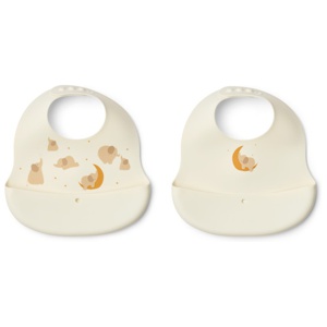 LIEWOOD Ember Haklapp Elephant/Creme de la Creme 2-pack produkt bild