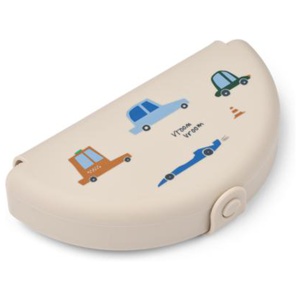 LIEWOOD Eugene Vikbar Snackbox Cars/Sandy produkt bild
