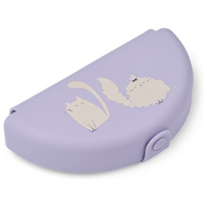 LIEWOOD Eugene Hopfällbar Snackslåda Cat (Warm Lilac) produkt bild