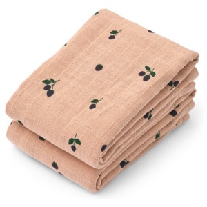 LIEWOOD Lewis Muslinfilt 2-pack Mini Berry (Pale Tuscany) produkt bild