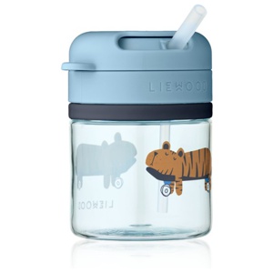LIEWOOD Pavia Sugrörsmugg Fun/Beach Blue 280 ml produkt bild