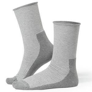 Life Wear Diabetikerstrumpa Bomull Grårandig Stl 40-42 produkt bild