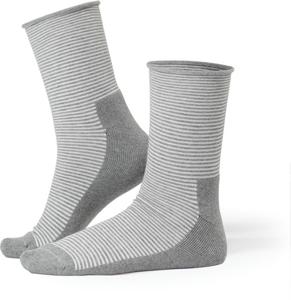 Life Wear Diabetikerstrumpa Bomull Grårandig Stl 37-39 produkt bild