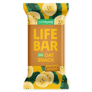 Lifebar Havre Snack Banana Dream Økologisk   40 g produktbillede