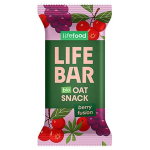 Lifebar Havre Snack Berry Fusion Økologisk   40 g produktbillede