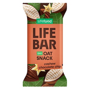 Lifebar Havrebar Chocolate Chip Økologisk   40 g produktbillede