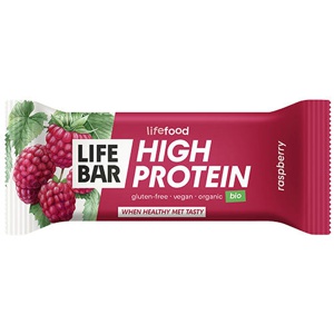 Lifebar Proteinbar Hindbær Økologisk   40 g produktbillede