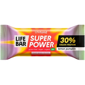 Super Power proteinbar - lemon pumpkin Øko- 40 gram produktbillede