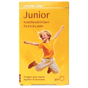 Lifeline Care Junior omega-3 og D-vitamin geléputer 30 stk produktbilde