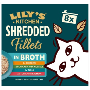 Lily's Kitchen Shredded Fillets in Broth Multipack for Cats product image