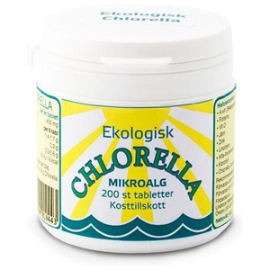 Lindroos Chlorella Mikroalg 200 tabletter produkt bild