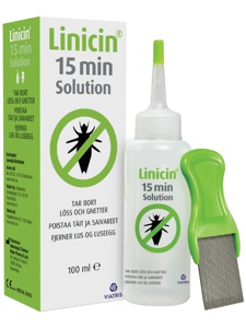 Linicin 15Min Solution Mot Lus 100 ml produktbilde