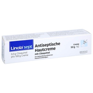 LINOLA sept Antiseptische Hautcreme mit Clioquinol Produktbild
