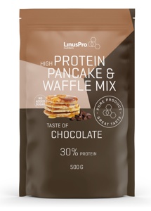 LinusPro Nutrition Protein Pancake Mix Chocolate 500 g produktbillede