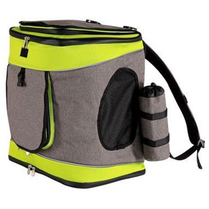 Lionto Haustier-Rucksack grau/ grün Produktbild