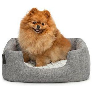 Lionto Hundebett mit Wendekissen meliert grau S Produktbild