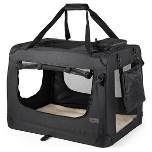 Lionto Hundetransportbox aus Textil, schwarz Produktbild