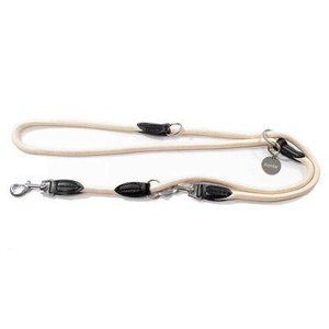 Lionto verstellbare Hundeleine, Doppelleine beige Produktbild