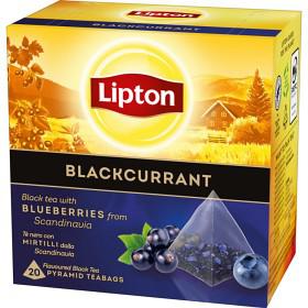 Lipton Svart Pyramidte Blackcurrant 20 tepåsar produkt bild