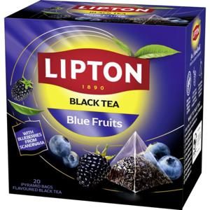 Lipton Svart Pyramidte Blue Fruits 20 st produkt bild