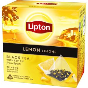 Lipton Svart Pyramidte Lemon 20 tepåsar produkt bild