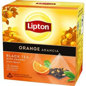 Lipton Svart Pyramidte Orange 20 tepåsar produkt bild