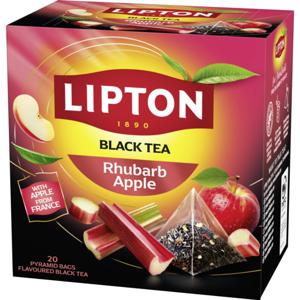 Lipton Svart Pyramidte Rhubarb/Apple 20 tepåsar produkt bild