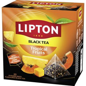 Lipton Svart Pyramidte Tropical Fruit 20 tepåsar produkt bild