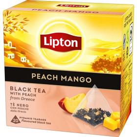 Lipton Svart Pyramidte Peach Mango 20 tepåsar produkt bild