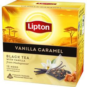 Lipton Svart Te Vanilla Caramel 20 st produkt bild