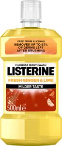 Listerine Fresh Ginger & Lime Munskölj 500 ml produkt bild