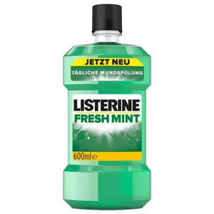 Listerine Fresh Mint Mundspülung, 600 ml Lösung Produktbild