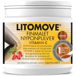 Litomove Nyponpulver Vitamin C 200 g produkt bild
