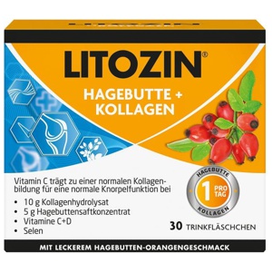 LITOZIN Hagebutte+Kollagen Trinkfläschchen Produktbild
