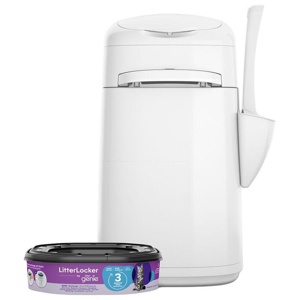 LitterLocker® Genie Katzenstreu-Entsorgungseimer, weiß Produktbild